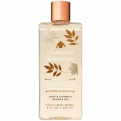 Bath And Body Works SWEATER WEATHER Shea And Vitamin E Shower Gel 8 Fluid Ounce