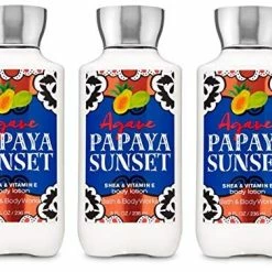 Bath & Body Works Bath And Body Works AGAVE PAPAYA SUNSET Value Pack - Lot Of 3 Body Lotions - Full Size
