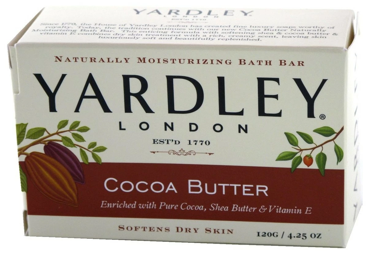 Yardley Moisturizing Bar Cocoa Butter 4.25 Oz (Pack Of 6) 3 Yardley Moisturizing Bar Cocoa Butter 4.25 Oz (Pack Of 6)