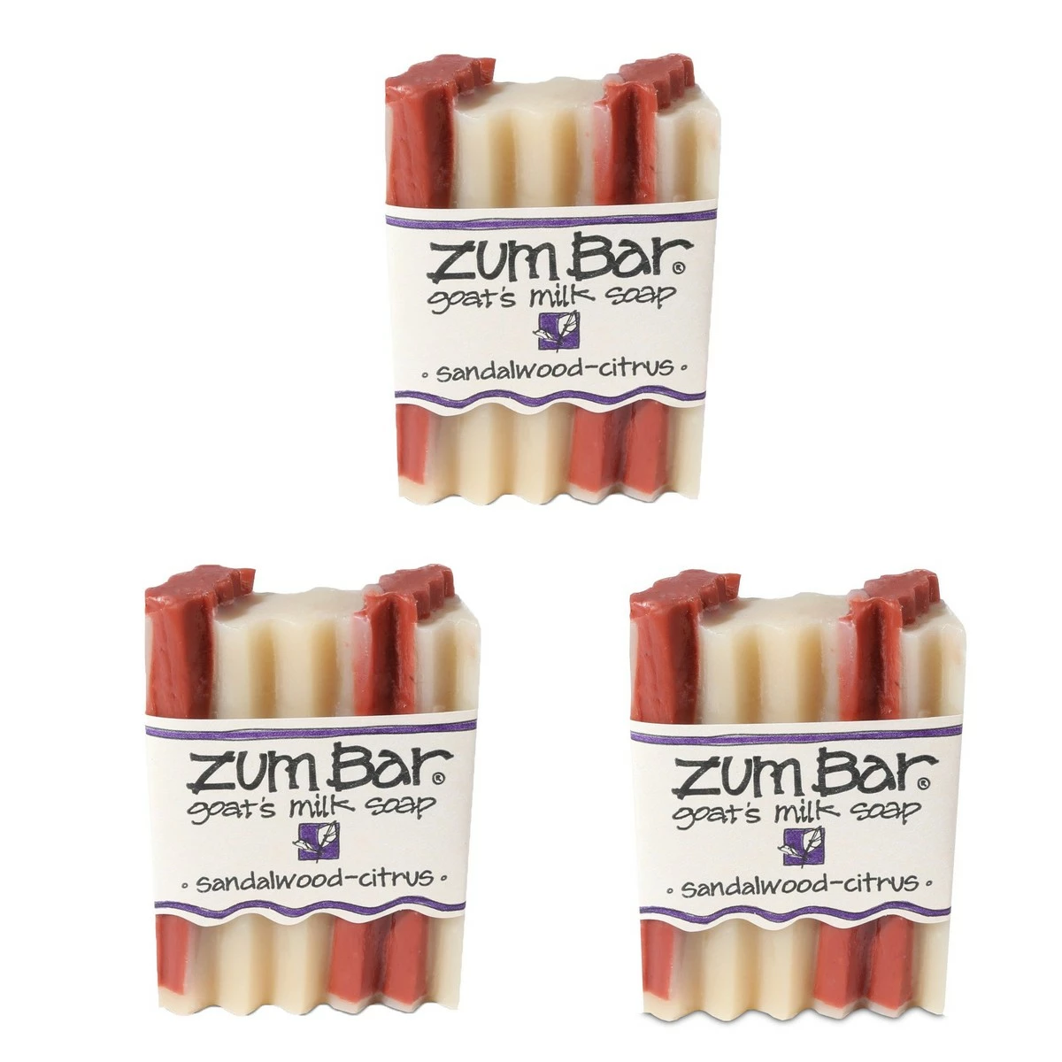 Indigo Wild: Zum Bar Goat's Milk Soap Bar, Sandalwood Citrus 3 Oz (3 Pack) 4 Indigo Wild: Zum Bar Goat's Milk Soap Bar, Sandalwood Citrus 3 Oz (3 Pack) - Image 2