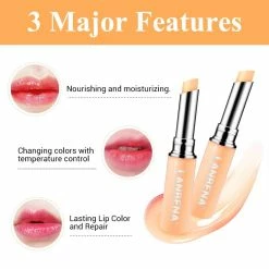 LANBENA Store LANBENA Chameleon Lip Balm Nourishing Moisturizing Reduce Fine Lines Lip Care Daily Use Natural Extract Beauty Makeup Lipstick -Moisturizers Sales s657ypdm763fnsd7cyhp6l6wksbk