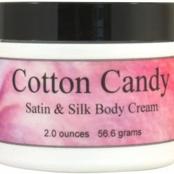 Eclectic Lady Cotton Candy Satin And Silk Cream, Body Cream, Body Lotion, 2 Oz