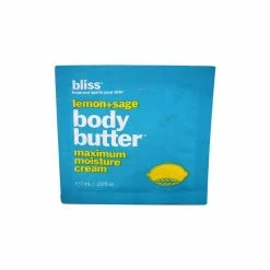 Lemon + Sage Body Butter Maximum Moisture Cream By Bliss For Unisex - 0.23 Oz Cream