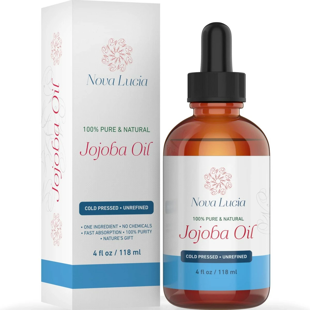 Nova Lucia Jojoba Oil Cold Pressed Natural Unrefined Moisturizer Sun Spot Corrector For Face Acne Spot Treatment Stretch Mark Removal Back Acne Treatment Scar Remover Hair Growth Serum Beard Oil For Men 4 Oz 3 Nova Lucia Jojoba Oil Cold Pressed Natural Unrefined Moisturizer Sun Spot Corrector For Face Acne Spot Treatment Stretch Mark Removal Back Acne Treatment Scar Remover Hair Growth Serum Beard Oil For Men 4 Oz