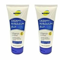 Filo America ROYAL Vitamin E Enriched Creamy Petroleum Jelly Skin Protectant Absorbs Quickly, Rich, Soothing Texture 7 Oz. (2 Pack)