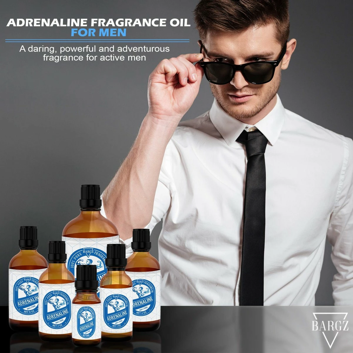 Bargz ADRENALINE Fragrance Oil For Men- Premium Grade Perfume Oil, Sweet Floral Scent Essential Oils In Glass Amber Bottle (FLAT CAP, 4 Ounce) 4 Bargz ADRENALINE Fragrance Oil For Men- Premium Grade Perfume Oil, Sweet Floral Scent Essential Oils In Glass Amber Bottle (FLAT CAP, 4 Ounce) - Image 2