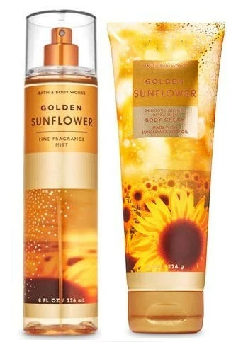 Bath & Body Works Bath And Body Works Golden Sunflower- DUO Gift Set - Body Cream And Fragrance Mist - Full Size 3 Bath & Body Works Bath And Body Works Golden Sunflower- DUO Gift Set - Body Cream And Fragrance Mist - Full Size