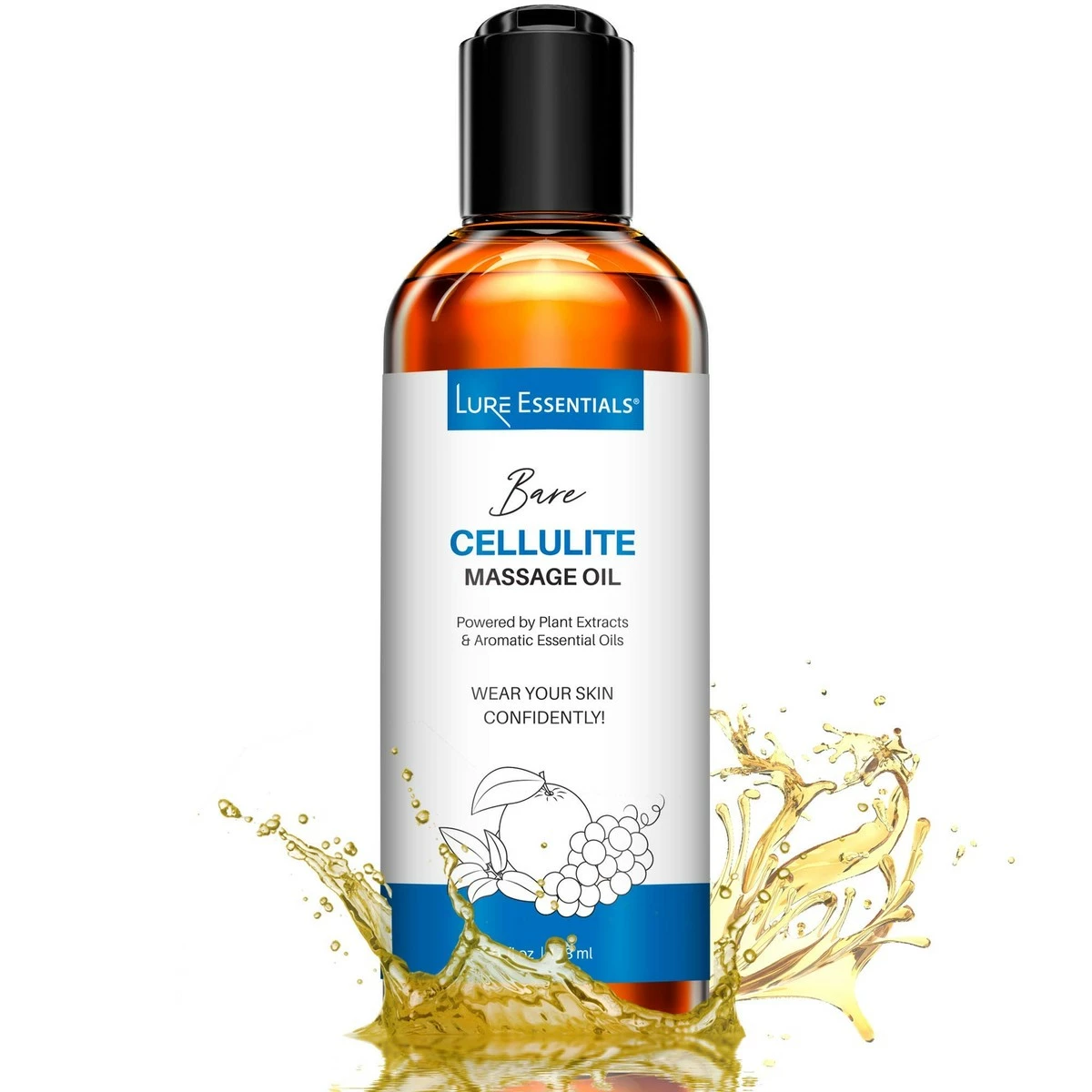 Lure Essentials Cellulite Massage Oil, All-Natural Ingredients For Cupping Massage. Helps Reduce Appearance Of Cellulite For Hips, Butt, Thighs 3 Lure Essentials Cellulite Massage Oil, All-Natural Ingredients For Cupping Massage. Helps Reduce Appearance Of Cellulite For Hips, Butt, Thighs