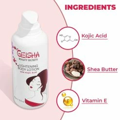 OMIC Geisha Beauty Secrets Brightening Body Lotion 400ml- Skin Lightening Body Lotion, With Lactic Acid And Kojic Acid, -Moisturizers Sales spylw57xb38mdspicdsezktxwhfs