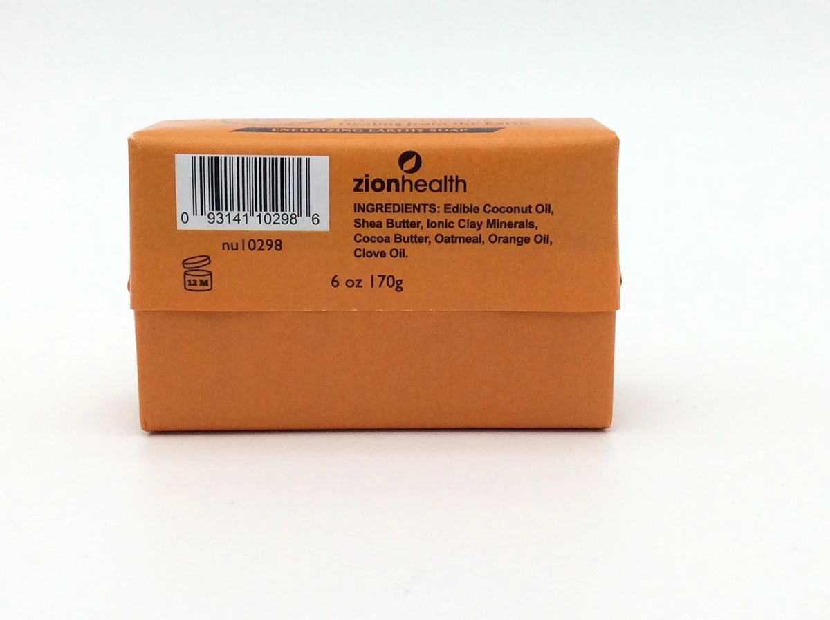 Ancient Clay Orange Clove Soap Zion Health 6 Oz Bar Soap 4 Ancient Clay Orange Clove Soap Zion Health 6 Oz Bar Soap - Image 2