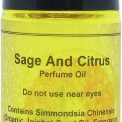 Eclectic Lady Sage And Citrus Perfume Oil, Large - Organic Jojoba Oil, Roll On, 1 Oz