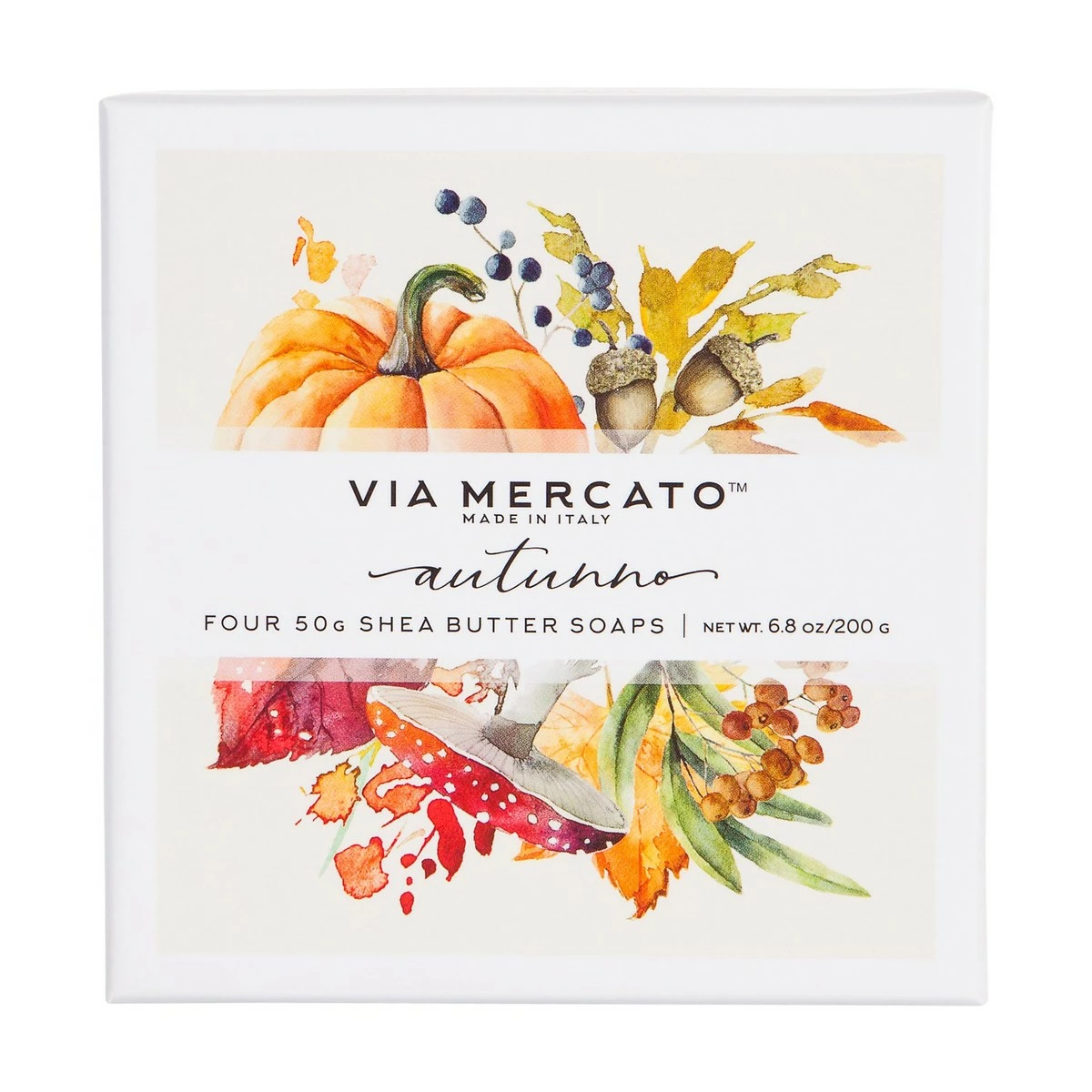Via Mercato Natale Shea Butter Soap Boutique Luxury Gift Box (Set Of 4, 50g Each) - Autunno 3 Via Mercato Natale Shea Butter Soap Boutique Luxury Gift Box (Set Of 4, 50g Each) - Autunno