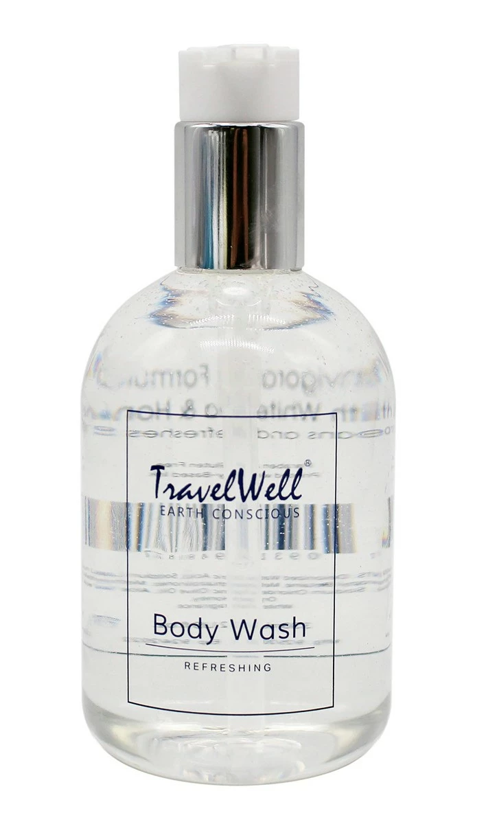 TravelWell Pressure Pump Bottle Hotel Travel Motel Airbnb Guest Body Wash 11 Fl Oz/330ml 6 Bottles Per Pack 3 TravelWell Pressure Pump Bottle Hotel Travel Motel Airbnb Guest Body Wash 11 Fl Oz/330ml 6 Bottles Per Pack