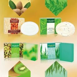 Neem Soap (Neem Tulsi Bar Soap) DOUBLE SIZE - Handmade Herbal Soap (Aromatherapy) With 100% Pure Essential Oils - ALL Natural - Best Anti-aging Therapy - Each 5.3 Oz - Pack Of 3 (1 Lb) - Vaadi Herbals -Moisturizers Sales t3hiasnzvbu1chwiz8rcq37aytnb