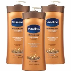 Vaseline Store Vaseline Intensive Care Body Lotion - Cocoa Glow - 24.5 Fl Oz (725 ML) Per Bottle - Pack Of 3 Bottles