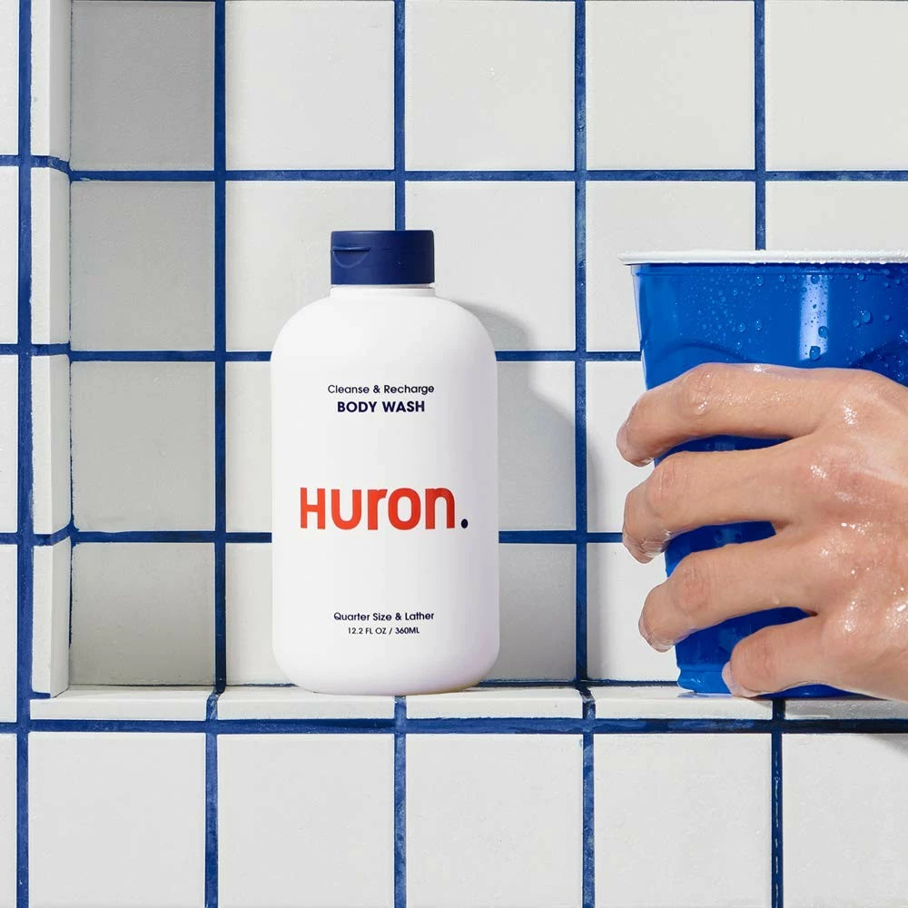 Huron - Men's Invigorating Body Wash. Skin Conditioning Lather Refreshes, Deodorizes And Nourishes. Energizing Aromatic Citrus Scent With Menthol And Eucalyptus. Sulfate-free.100% Vegan. 32 Oz (Jumbo) 6 Huron - Men's Invigorating Body Wash. Skin Conditioning Lather Refreshes, Deodorizes And Nourishes. Energizing Aromatic Citrus Scent With Menthol And Eucalyptus. Sulfate-free.100% Vegan. 32 Oz (Jumbo) - Image 4