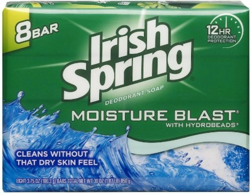 Irish Spring® Irish Spring Deodorant Bar Soap Moisture Blast With HydroBeads, 3.75 Oz Bars, (Pack Of 3) 3 Irish Spring® Irish Spring Deodorant Bar Soap Moisture Blast With HydroBeads, 3.75 Oz Bars, (Pack Of 3)