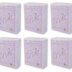 BELA PURE NATURAL SOAPS AND ODOR ELIMINATING HOME FRAGRANCES Store Bela Bath & Beauty, Lavender & Flower, Triple French Milled Moisturizing Soap Bars, No Harsh Ingredients, 3.5 Oz Each - 6 Pack