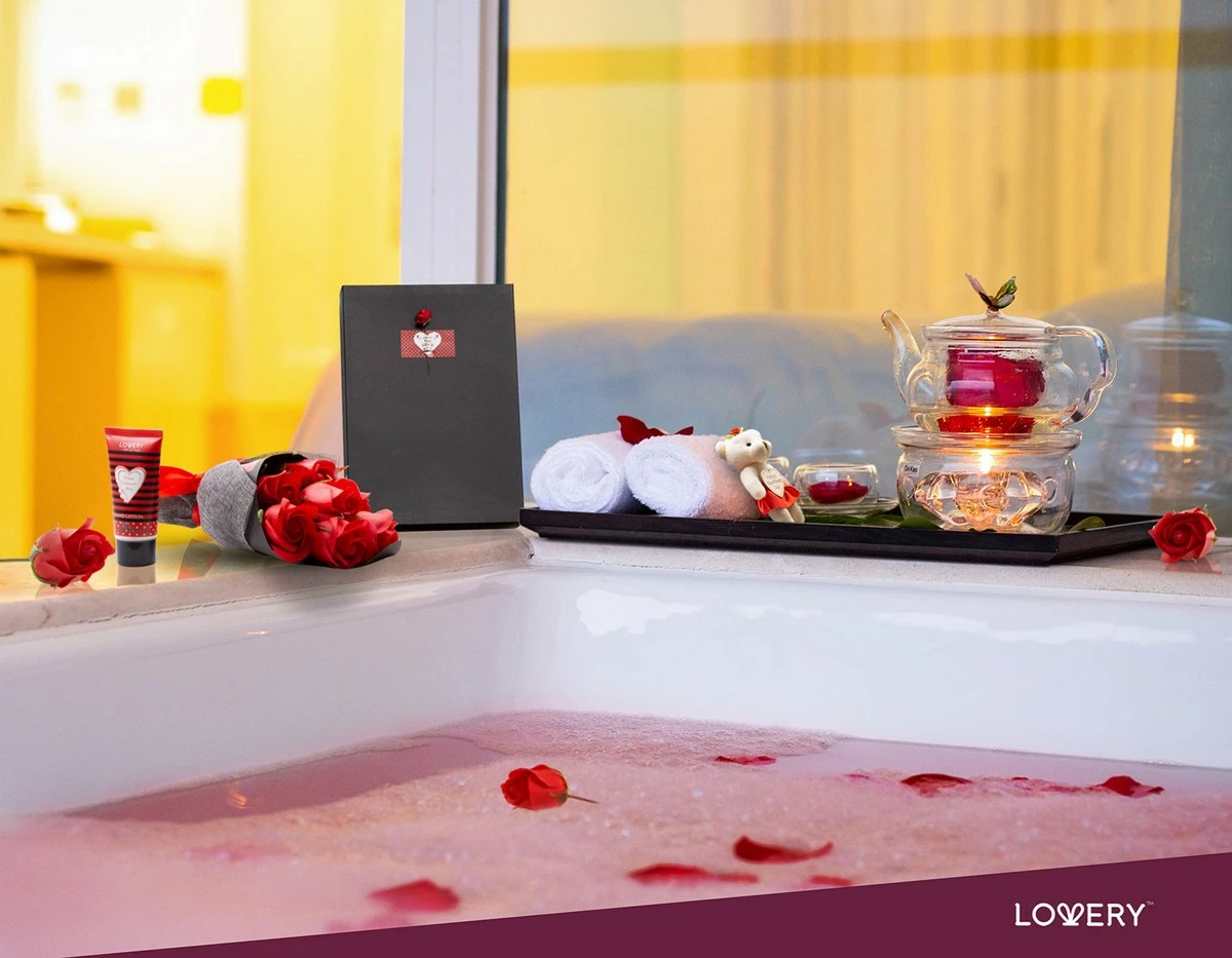 LOVERY Store Valentine's Bath And Body Gift Baskets For Women, Spa Bath Gift Basket - Lovely Red Rose & Jasmine Scent - Plant Essential Oil, With Floral Bouqet Of Soaps, Hand Lotion & Valentine Cuddly Stuffed Bear 4 LOVERY Store Valentine's Bath And Body Gift Baskets For Women, Spa Bath Gift Basket - Lovely Red Rose & Jasmine Scent - Plant Essential Oil, With Floral Bouqet Of Soaps, Hand Lotion & Valentine Cuddly Stuffed Bear - Image 2