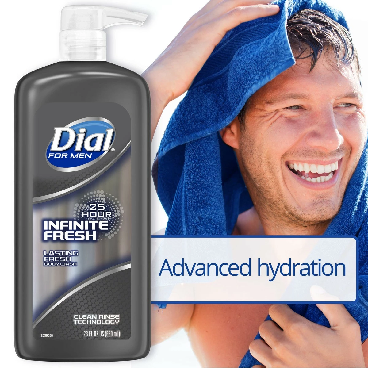 Dial® Dial Men Body Wash, Infinite Fresh, 69 Fl Oz, Pack Of 3-23 Fl Oz 5 Dial® Dial Men Body Wash, Infinite Fresh, 69 Fl Oz, Pack Of 3-23 Fl Oz - Image 3
