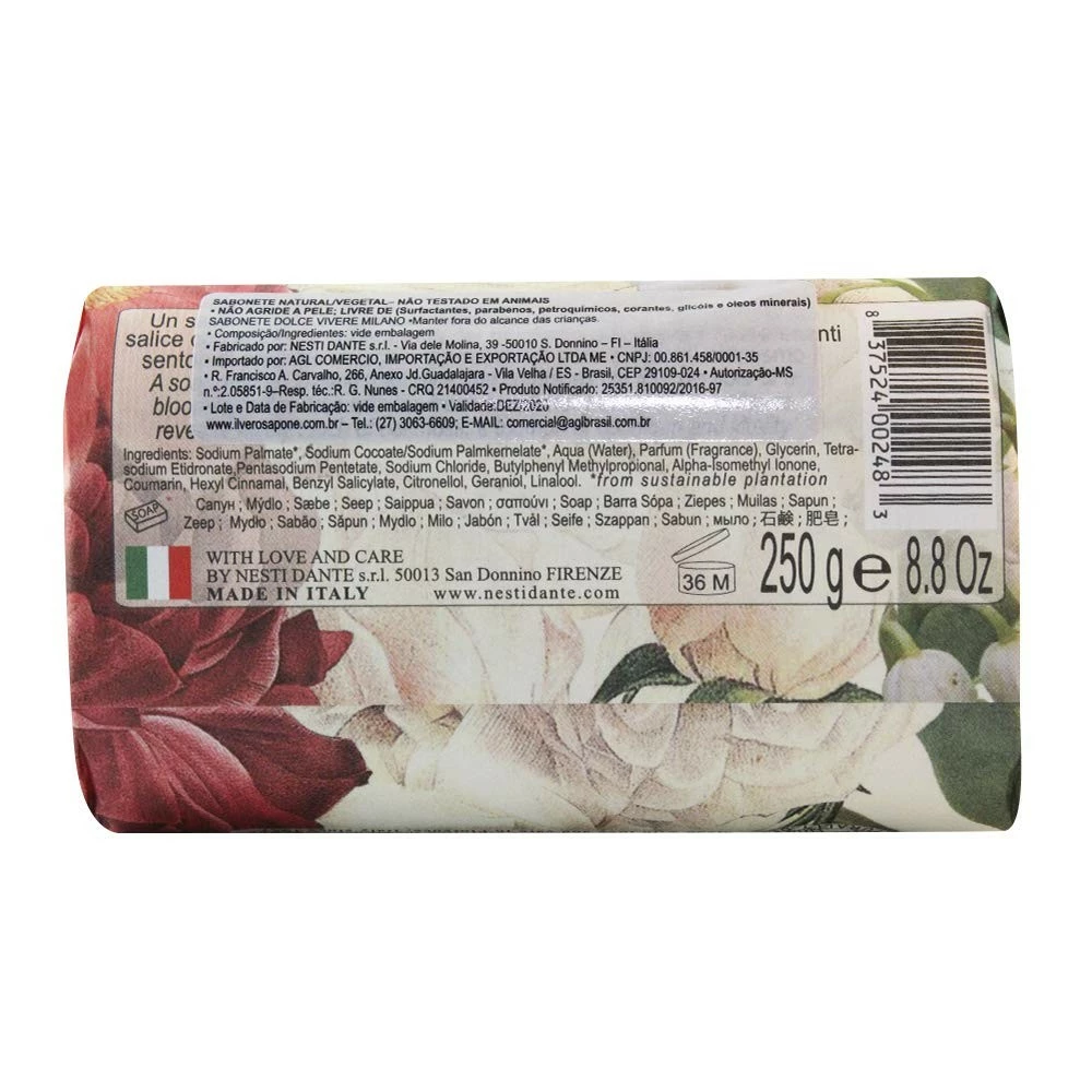 Nesti Dante Dolce Vivere Milano Lily Of The Valley, Willow Tree & Oak Musk Fine Natural Soap Bar, 250 G 7 Nesti Dante Dolce Vivere Milano Lily Of The Valley, Willow Tree & Oak Musk Fine Natural Soap Bar, 250 G - Image 5