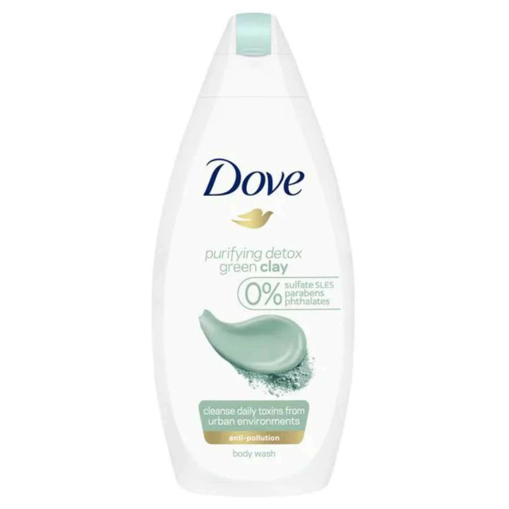 Dove Store Dove Purifying Detox Green Clay Body Wash, No Sulfates/Parabens - 16.9 Fl Oz / 500 ML X 3 Pack 3 Dove Store Dove Purifying Detox Green Clay Body Wash, No Sulfates/Parabens - 16.9 Fl Oz / 500 ML X 3 Pack