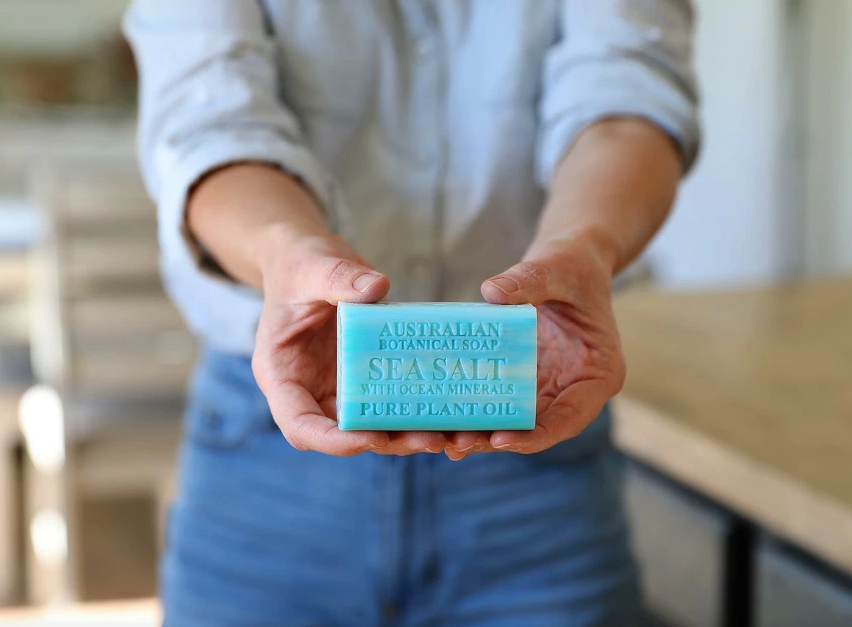 Australian Botanical Soap Store Australian Botanical Soap, Sea Salt With Ocean Minerals Pure Plant Oil Soap, 6.8 Oz. 193g Bars - 8 Count 5 Australian Botanical Soap Store Australian Botanical Soap, Sea Salt With Ocean Minerals Pure Plant Oil Soap, 6.8 Oz. 193g Bars - 8 Count - Image 3