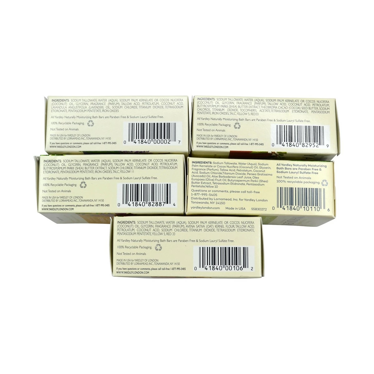 Yardley London Soap Bath Bar Bundle - 5 Bars: English Lavender, Oatmeal And Almond, Aloe And Avocado, Cocoa Butter, Lemon Verbena 4.25 Ounce Bars (Pack Of 5 Bars, One Of Each) 6 Yardley London Soap Bath Bar Bundle - 5 Bars: English Lavender, Oatmeal And Almond, Aloe And Avocado, Cocoa Butter, Lemon Verbena 4.25 Ounce Bars (Pack Of 5 Bars, One Of Each) - Image 4