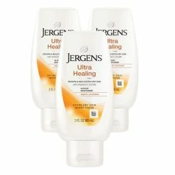 Jergens Store Jergens Ultra Healing Dry Skin Moisturizer, 3 Ounce Travel Lotion, 3-pack, For Absorption Into Extra Dry Skin, With HYDRALUCENCE Blend, Vitamins C, E, And B5