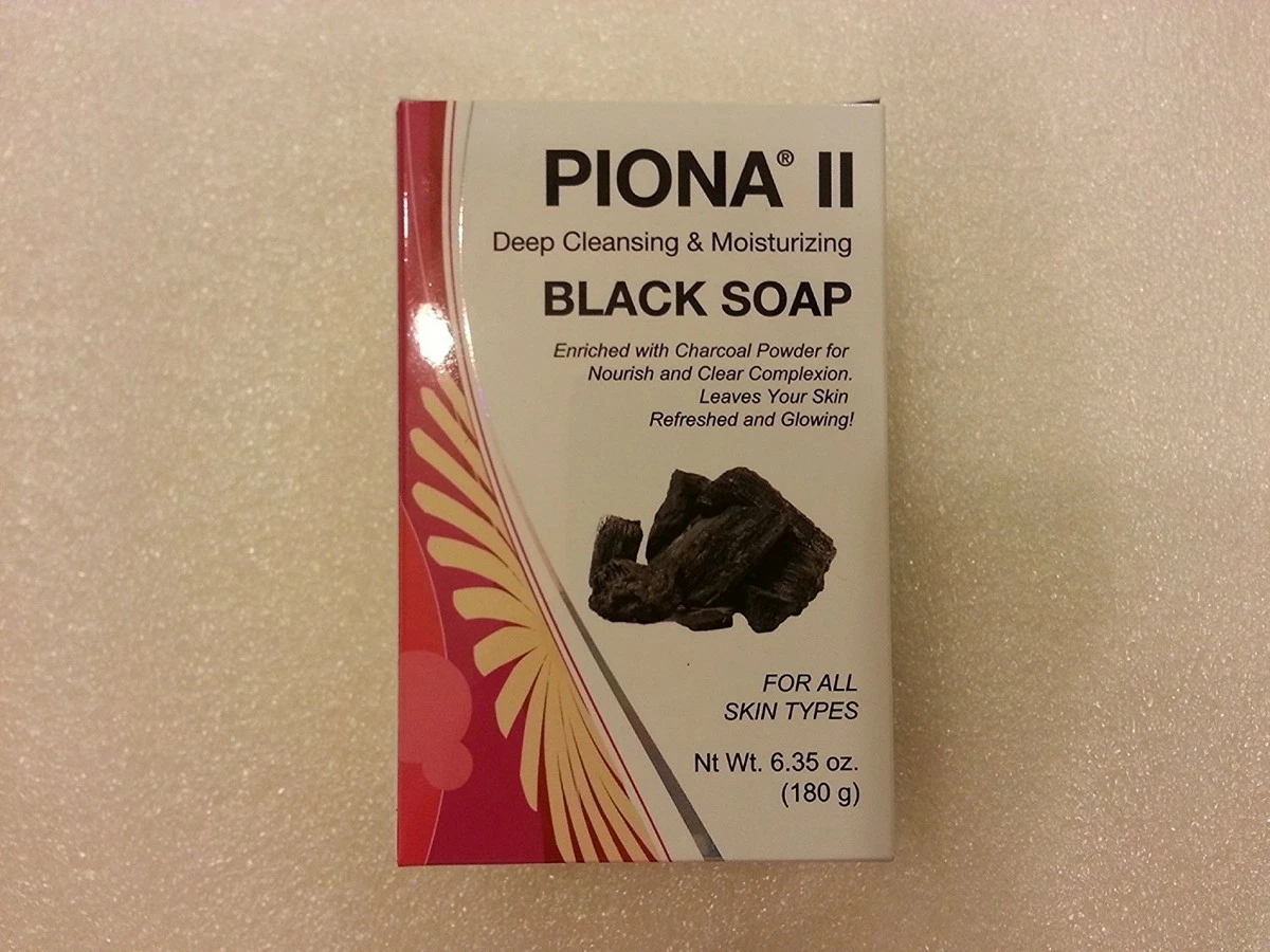 Piona II Deep Cleansing And Moisturizing Black Soap 6.35 Ounce - Enriched With Charcoal Powder - Clears Complexion And Leaves Skin Glowing 3 Piona II Deep Cleansing And Moisturizing Black Soap 6.35 Ounce - Enriched With Charcoal Powder - Clears Complexion And Leaves Skin Glowing