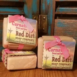 Red Dirt Soap Company Carnation Natural Bar Soap