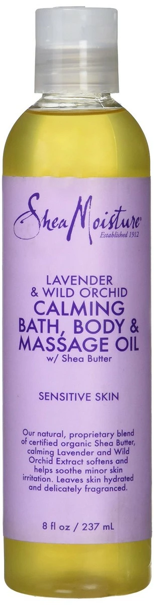 Shea Moisture Lavender & Wild Orchid Bath-Body & Massage Oil, 8 Ounce 3 Shea Moisture Lavender & Wild Orchid Bath-Body & Massage Oil, 8 Ounce