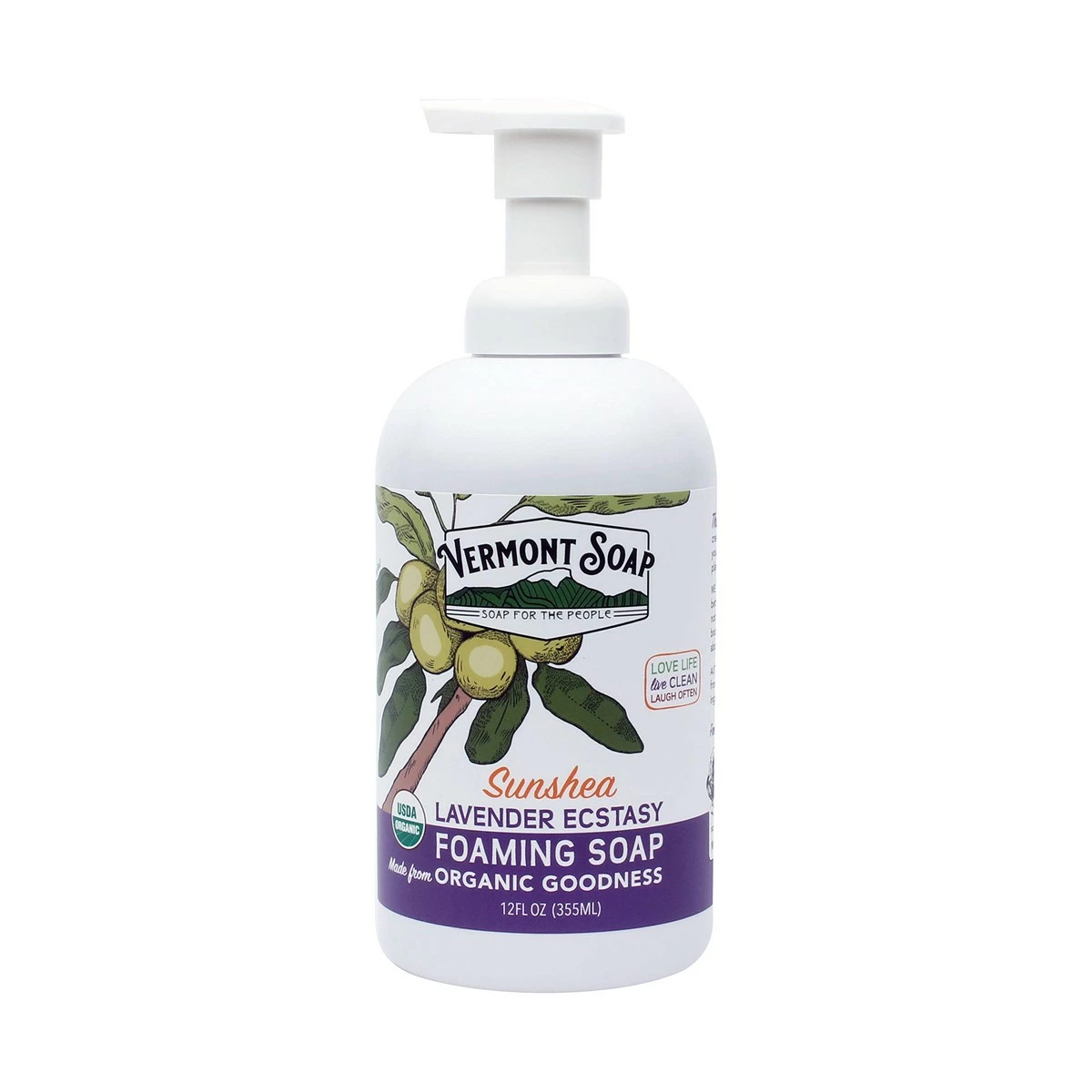 Vermont Soap Organic Lavender Foaming Hand Soap - Natural Moisturizing Soap For Dry Skin - Fragrance Free Liquid Bathroom Hand Soap Dispenser - Lavender - 12 Oz 3 Vermont Soap Organic Lavender Foaming Hand Soap - Natural Moisturizing Soap For Dry Skin - Fragrance Free Liquid Bathroom Hand Soap Dispenser - Lavender - 12 Oz