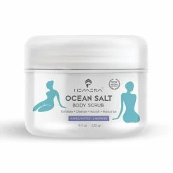 HEMERA SUPREME NATURALS Ocean Salt Body Scrub, Scrub With Essential Oils, Exfoliating Salt Scrub To Exfoliate & Moisturize Skin, Deep Cleansing