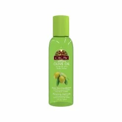 Okay Store OKAY - Blended Olive Oil For Hair And Skin - For All Hair Textures & Skin Types - Conditions Hair - Moisturizes Skin - Paraben Free - 2 Oz