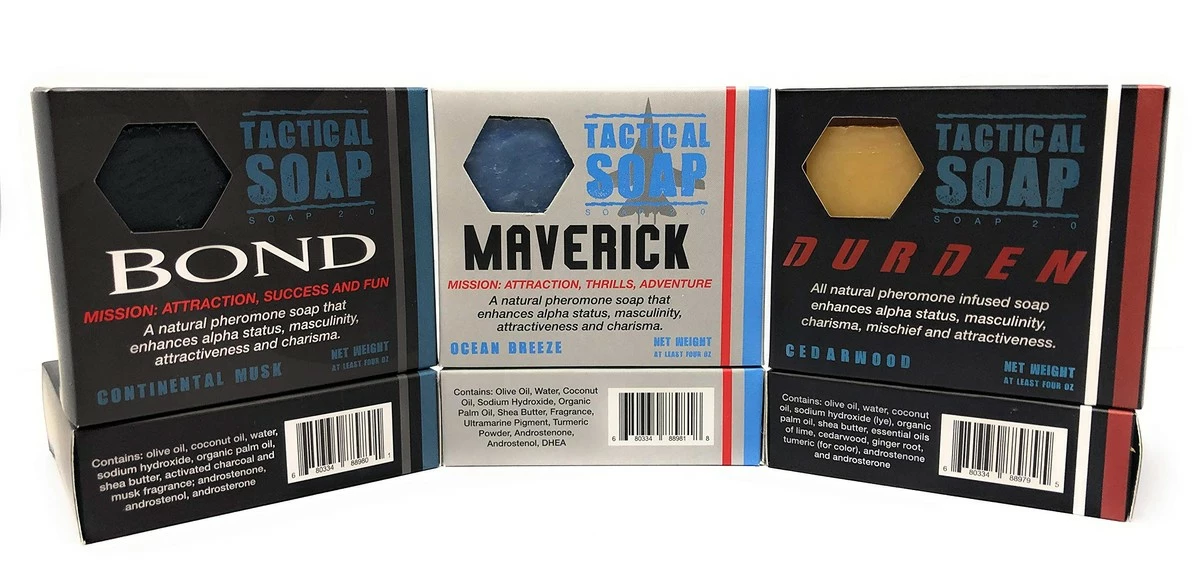 Grondyke Soap Company Tactical Soap - The Trifecta (1 Of Durden, Bond, And Maverick) - Mens Vegan All Natural Soap Bars Infused With Powerful Pheromone Formula For Attraction 7 Grondyke Soap Company Tactical Soap - The Trifecta (1 Of Durden, Bond, And Maverick) - Mens Vegan All Natural Soap Bars Infused With Powerful Pheromone Formula For Attraction - Image 5