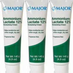 (3 Pack) MAJOR AMMONIUM LAC 12% CREAM AMMONIUM LACTATE-12% White 140 GM UPC 309045983485