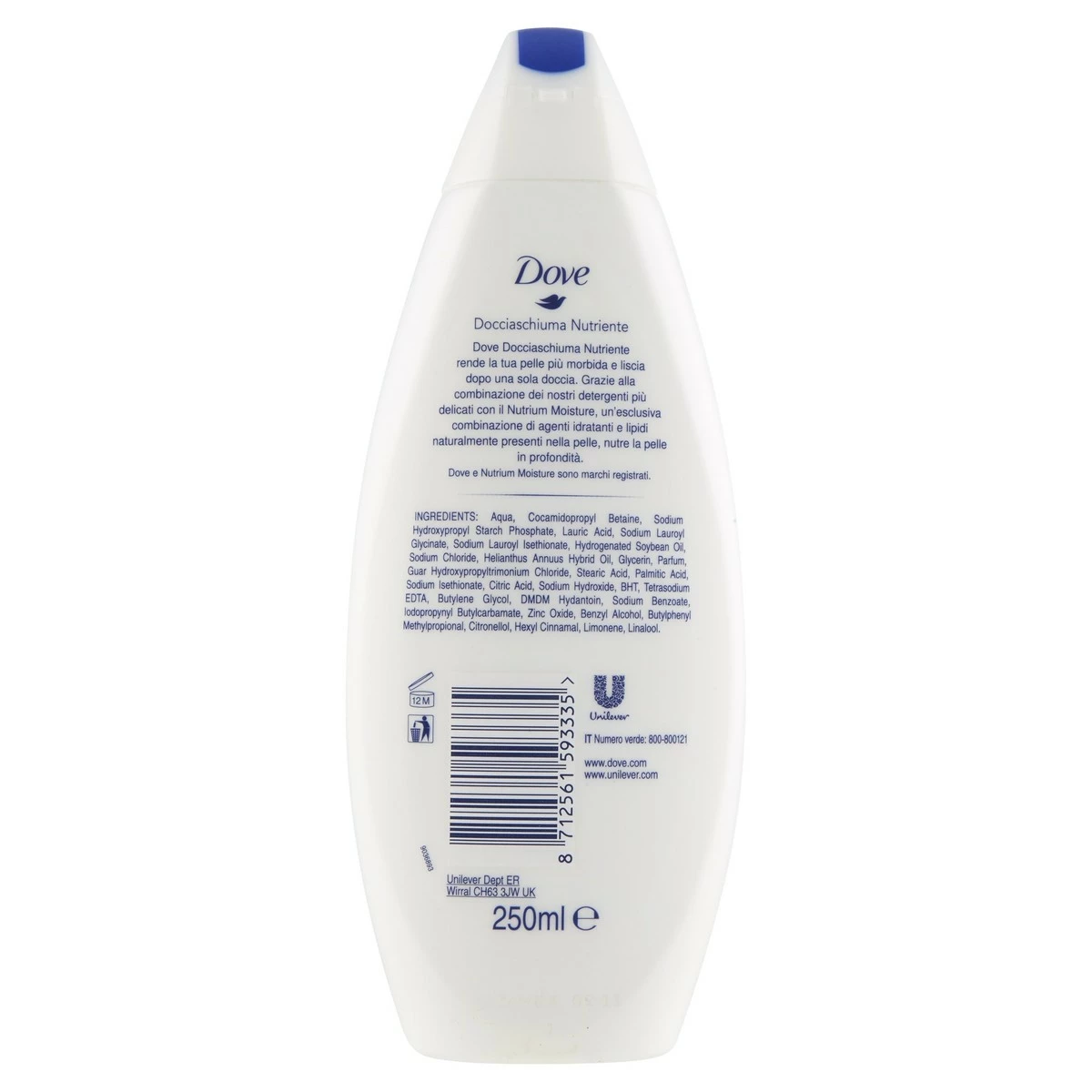 Dove Store Dove Deeply Nourishing Body Wash, 250ml (single Unit) 4 Dove Store Dove Deeply Nourishing Body Wash, 250ml (single Unit) - Image 2