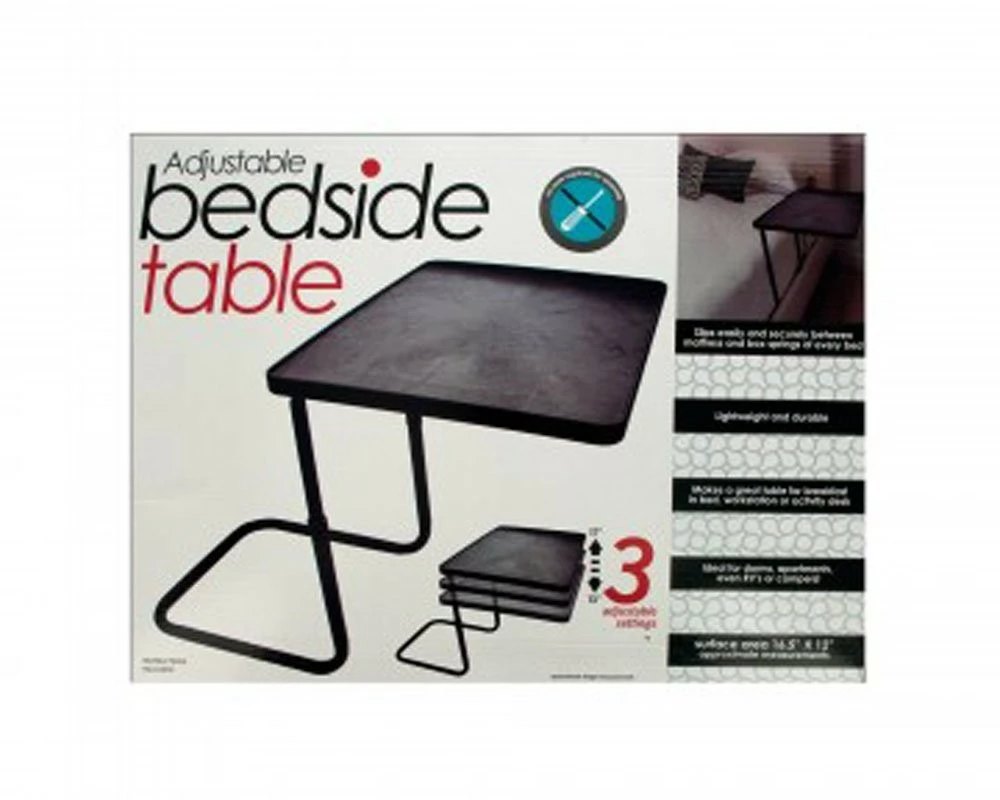 JT Bed & Bath Work Station Multi-Purpose Adjustable Bedside Table - 1 Pack 4 JT Bed & Bath Work Station Multi-Purpose Adjustable Bedside Table - 1 Pack - Image 2