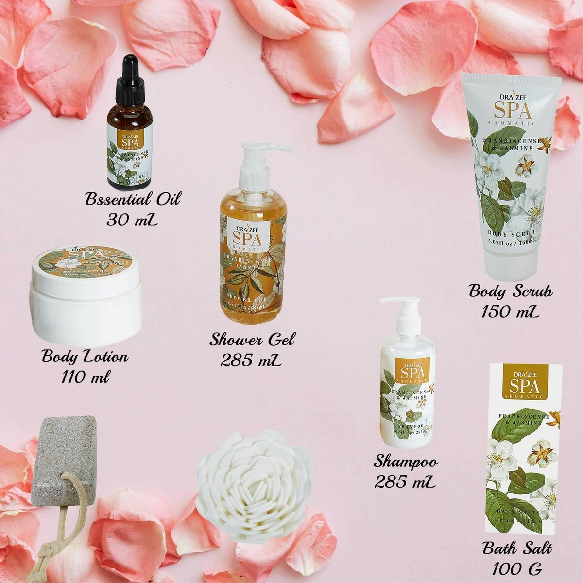 Draizee Home Spa Bath Gift Set For Womens And Girls W/Refreshing Princess Flower Fragrance, 8 Pieces - Luxury Skin Care Set Includes Shower Gel, Shampoo, Body Scrub, Body Lotion And More Gift For Mom 8 Draizee Home Spa Bath Gift Set For Womens And Girls W/Refreshing Princess Flower Fragrance, 8 Pieces - Luxury Skin Care Set Includes Shower Gel, Shampoo, Body Scrub, Body Lotion And More Gift For Mom - Image 6