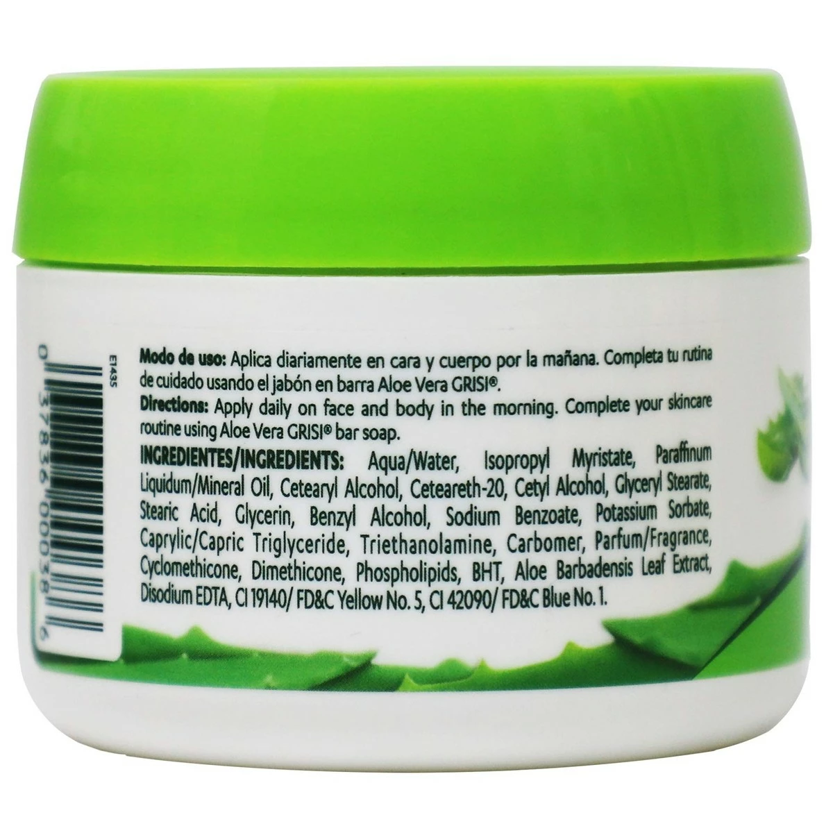 Grisi Aloe Vera Face Cream, Moisturizing Cream For All Skin Types, Body Lotion And Face Cream To Soothe And Regenerate Your Skin Ideal After Tanning And Hair Removal, Skincare, 2-Pack Of 3.8 Oz, Jars., White 7 Grisi Aloe Vera Face Cream, Moisturizing Cream For All Skin Types, Body Lotion And Face Cream To Soothe And Regenerate Your Skin Ideal After Tanning And Hair Removal, Skincare, 2-Pack Of 3.8 Oz, Jars., White - Image 5