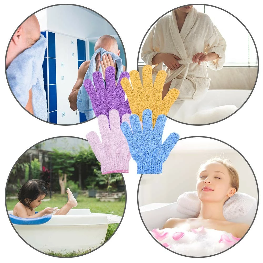 Duufin 14 Pairs Exfoliating Gloves Body Scrub Bath Gloves Exfoliator Body Wash Glove For Shower, Spa, Massage And Body Scrubs 7 Duufin 14 Pairs Exfoliating Gloves Body Scrub Bath Gloves Exfoliator Body Wash Glove For Shower, Spa, Massage And Body Scrubs - Image 5
