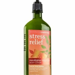 Bath & Body Works Aromatherapy Stress Relief Eucalyptus Tangerine Body Lotion 6.5 Oz.