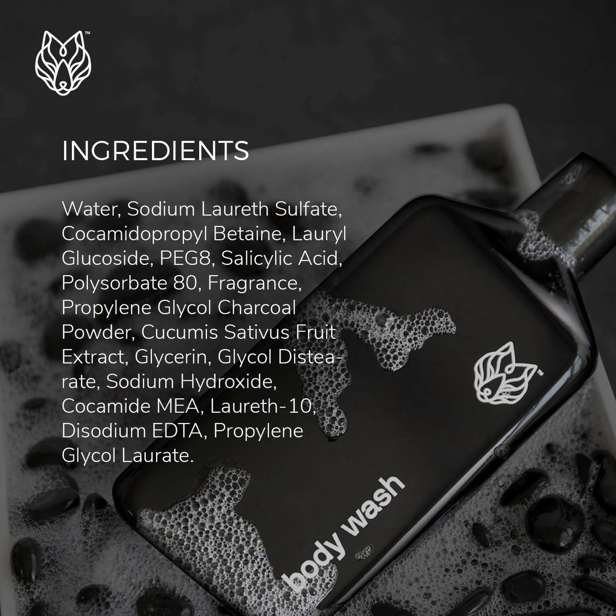 Black Wolf Store Black Wolf Nation Activated Charcoal Body Wash - 10 Fl Oz - Activated Charcoal And Salicylic Acid Reduce Acne Breakouts And Removes Unwanted Toxins From Your Skin (1 Pack) 4 Black Wolf Store Black Wolf Nation Activated Charcoal Body Wash - 10 Fl Oz - Activated Charcoal And Salicylic Acid Reduce Acne Breakouts And Removes Unwanted Toxins From Your Skin (1 Pack) - Image 2