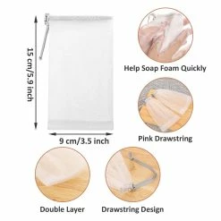 Cobahom Store Cobahom 6 Pcs Mesh Soap Bag Mesh Foaming Net Soap Sack Bags Soap Handmade Soap Bubble Mesh Net Bags With Drawstring For Bath & Shower (Gray) 11 Cobahom Store Cobahom 6 Pcs Mesh Soap Bag Mesh Foaming Net Soap Sack Bags Soap Handmade Soap Bubble Mesh Net Bags With Drawstring For Bath & Shower (Gray) -Moisturizers Sales w5wfqp9d9jd2zaa3p80ugtnp6ab2