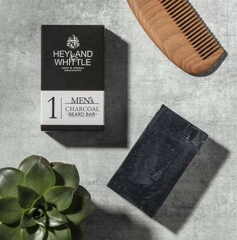 Heyland & Whittle Charcoal Beard Bar For Men 130g 4 Heyland & Whittle Charcoal Beard Bar For Men 130g - Image 2