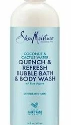 SheaMoisture Coconut & Cactus Water Quench & Refresh Bubble Bath & Body Wash 16 Oz