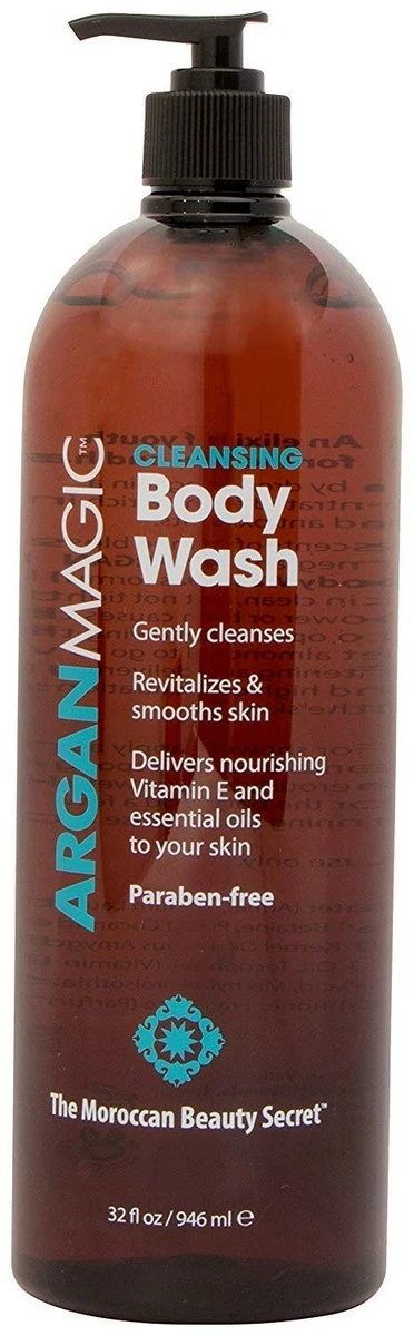 Argan Magic Store ARGAN MAGIC Cleansing Body Wash - Gently Cleanses, Revitalizes & Smooths Skin | Enriched With Argan Oil, Sweet Almond Oil & Vitamin E | Made In USA | Paraben Free | Cruelty Free (32 Oz / 946 Ml) 3 Argan Magic Store ARGAN MAGIC Cleansing Body Wash - Gently Cleanses, Revitalizes & Smooths Skin | Enriched With Argan Oil, Sweet Almond Oil & Vitamin E | Made In USA | Paraben Free | Cruelty Free (32 Oz / 946 Ml)