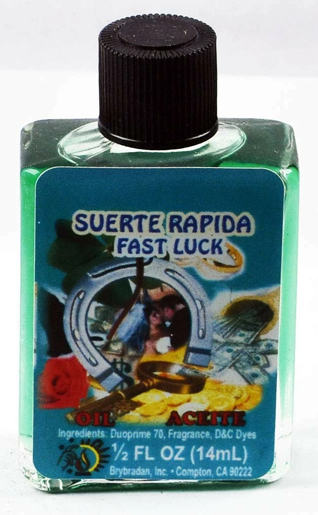 MW 6 PIECES BRYBRADAN FAST LUCK SPIRITUAL OIL SUERTE RAPIDA ACEITE ESPIRITUAL -1/2 FL OZ 14.7ML 3 MW 6 PIECES BRYBRADAN FAST LUCK SPIRITUAL OIL SUERTE RAPIDA ACEITE ESPIRITUAL -1/2 FL OZ 14.7ML