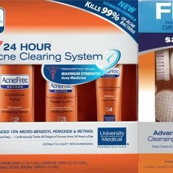 AcneFree Store Acnefree 24 Hour Severe Acne Clearing System With Free Cleansing Brush, 11.52 Ounce